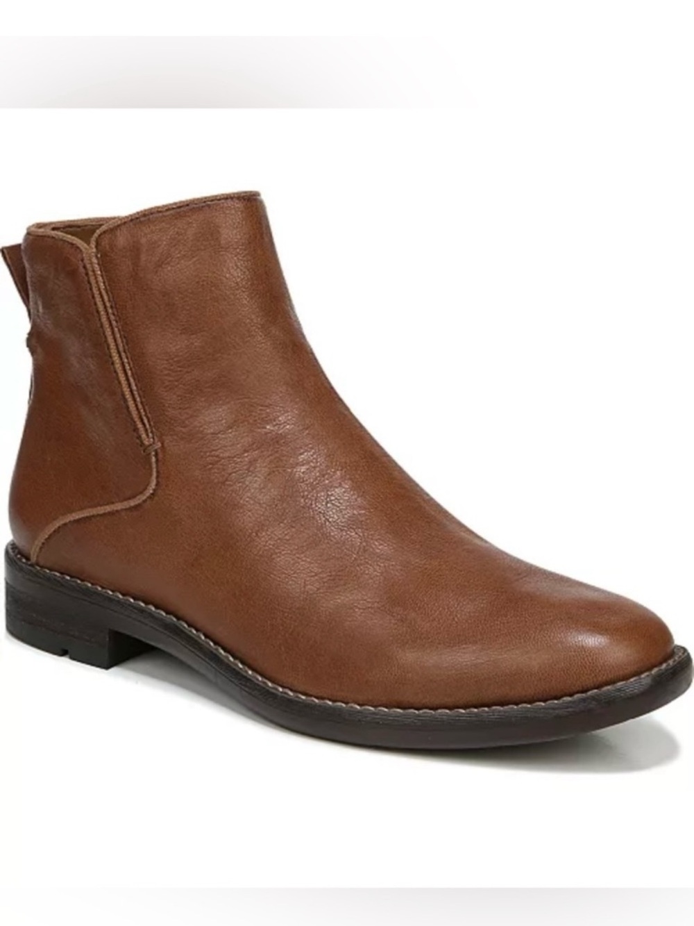 Franco Sarto Marcus brown fine leather booties new sz 7 m
